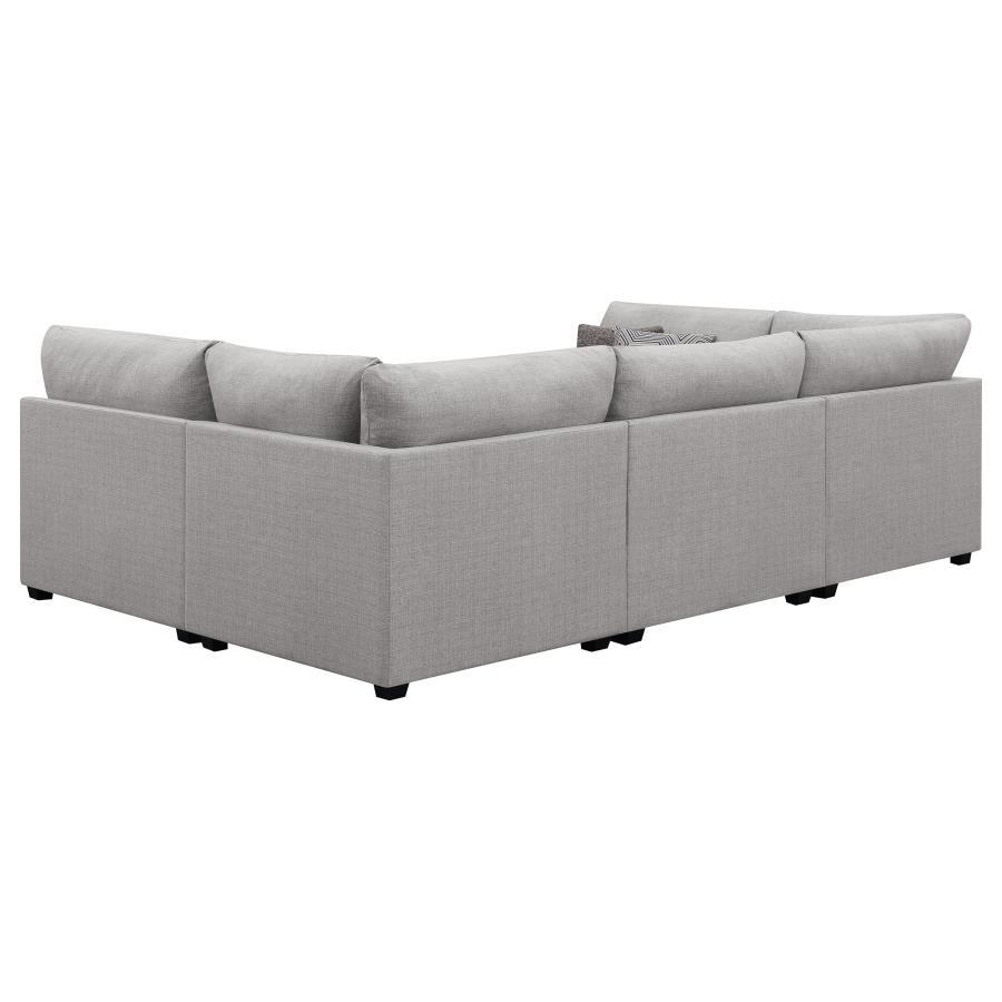Cambria - 4 Piece Upholstered Modular Sectional Sofa - Gray CoasterElevations