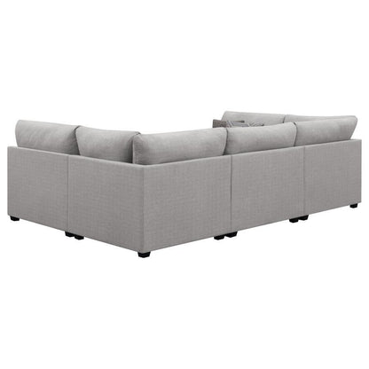 Cambria - 4 Piece Upholstered Modular Sectional Sofa - Gray CoasterElevations