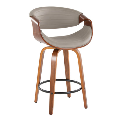 Symphony - Mid Century Stylish Design Modern Counter Stool (Set of 2) Lumi Source
