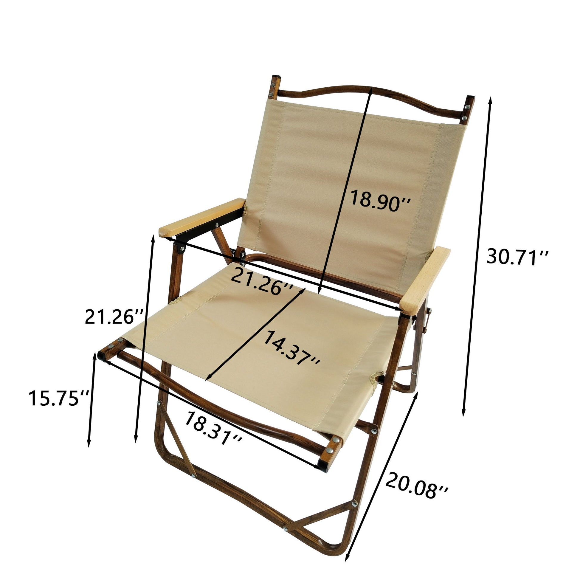 5 Pieces Dining Set, Multi-Function Foldable And Portable, 1 Dining Table & 4 Folding Chairs, Indoor And Outdoor Universal - Natural Home Essentials
