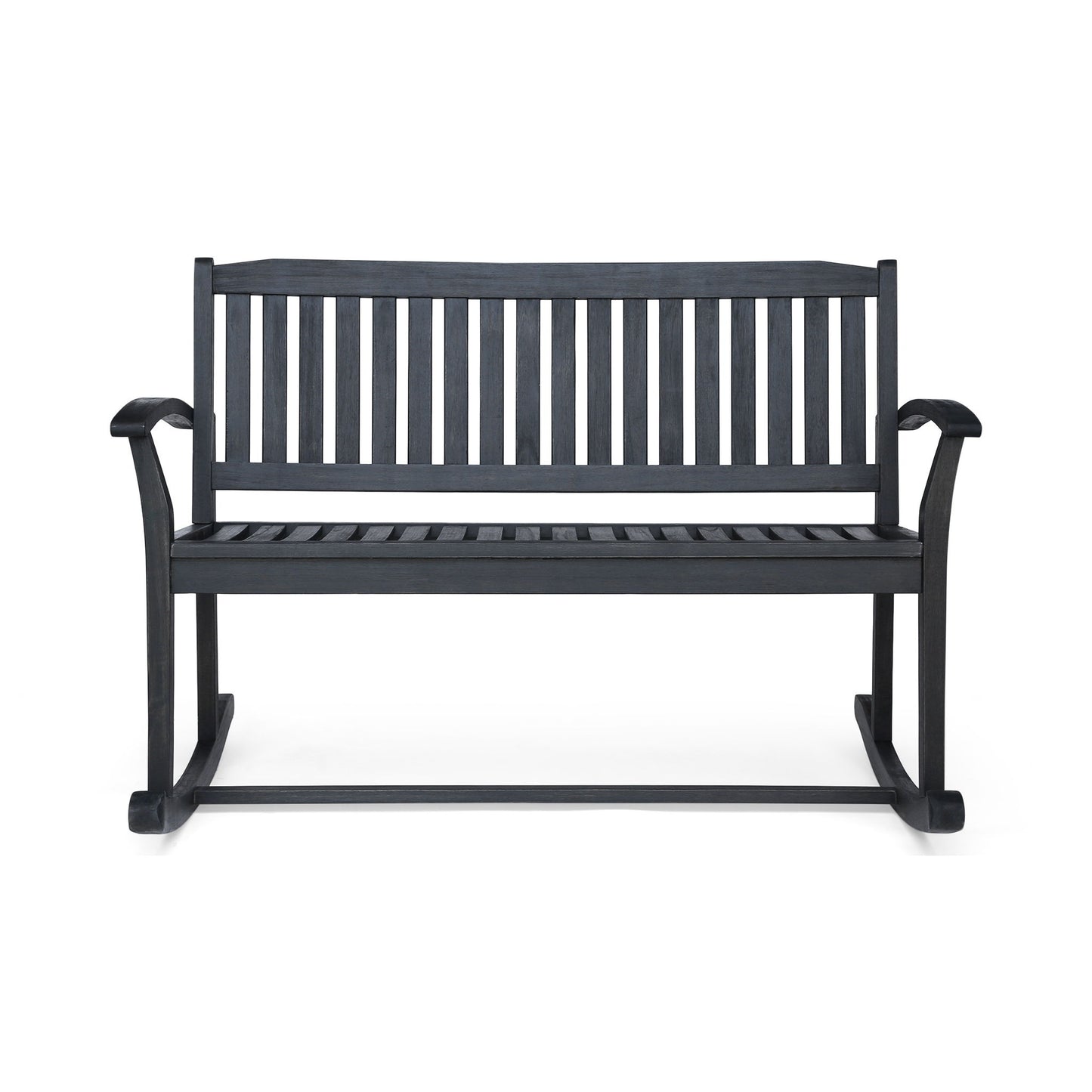 Baxter - Rocking Loveseat - Dark Gray Noble House