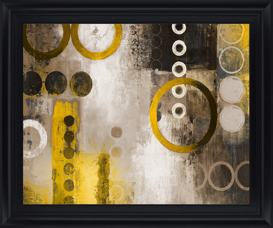 Golden Orbit - 28" x 34" Framed Wall Art Classy Art
