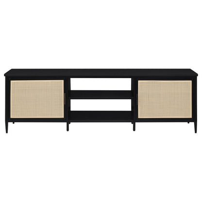 Amherst - 70" 2-Door Metal TV Stand Media Console - Black Coaster Fine Furniture