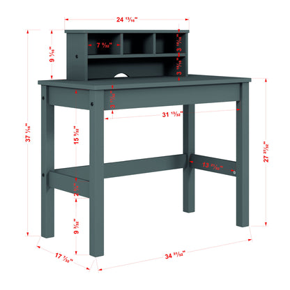 Logan - Writing Desk - Gray Acme