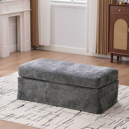 Ottoman Foot Stool With Metal Legs Home Essentials