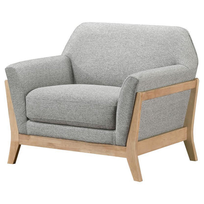 Vaughn - Fabric Upholstered Flared Arm Accent Chair - Gray Coaster Fine Furniture