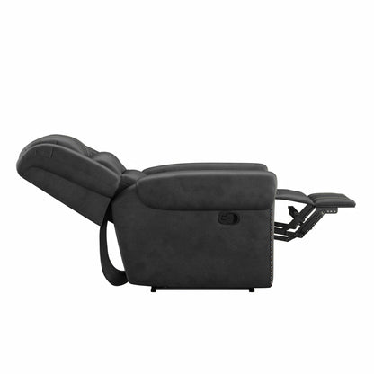 Ferrar - Reclining Console Loveseat - Gray Emerald Home