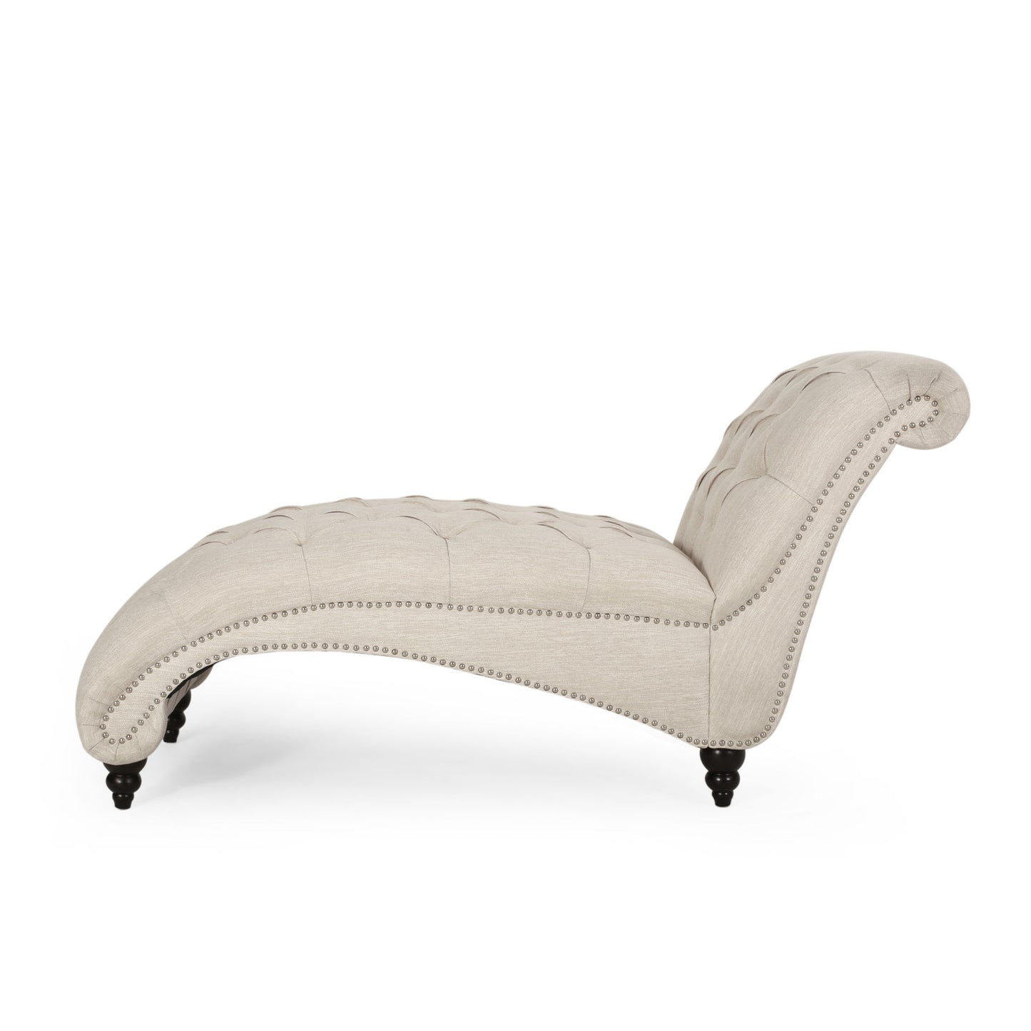 Chaise Lounge With Button Tufted Diamon Stitch Noble House