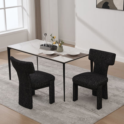 Armless Curved Back Accent Chairs (Set of 2) Home Essentials