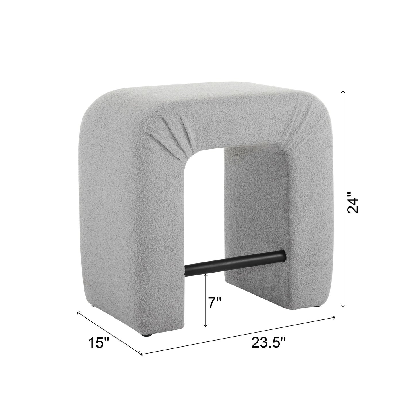 Boucle Stool (Set of 2) Noble House