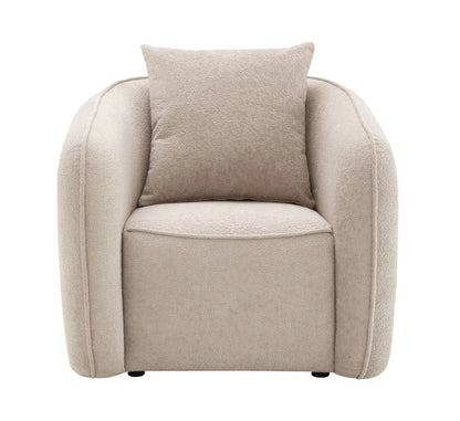 Keith - Chenille Chair With 1 Matching Color Toss Pillows Acme