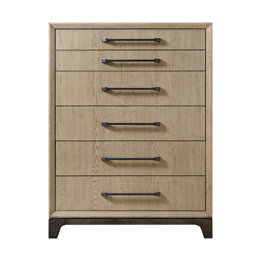 6 Drawer Chest With Smooth Glides - Brown Home Essentials