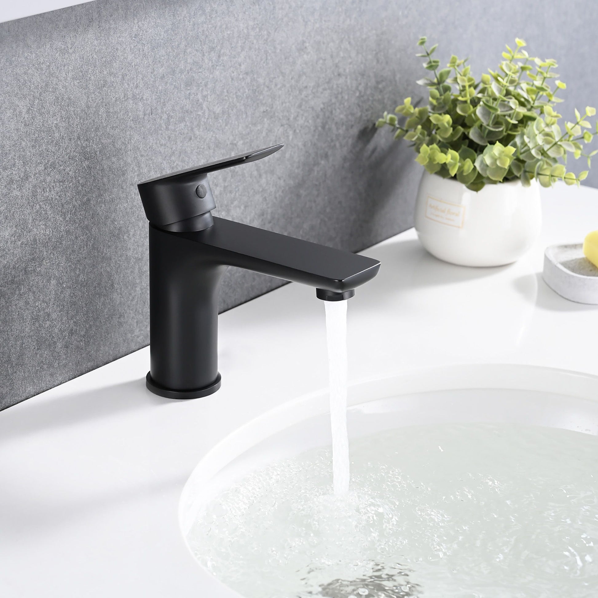 Modern Bathroom Sink Faucet Single Handle Brass Countertop Mount Daily Nest