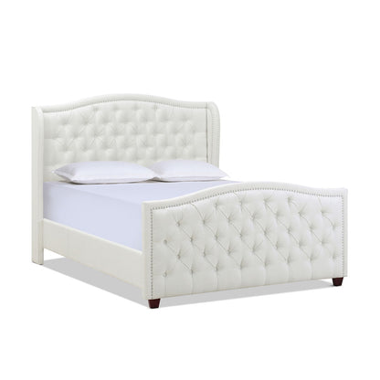 Marcella - Upholstered Shelter Headboard Bed Set Jennifer Taylor Home