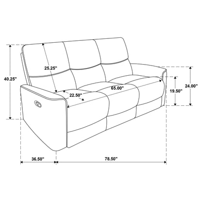 Trask - Reclining Sofa Set Furniture Max