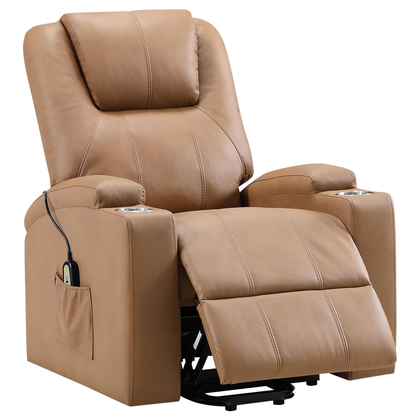 Armstrong - Upholstered Power Lift Massage Recliner Coaster Fine Furniture