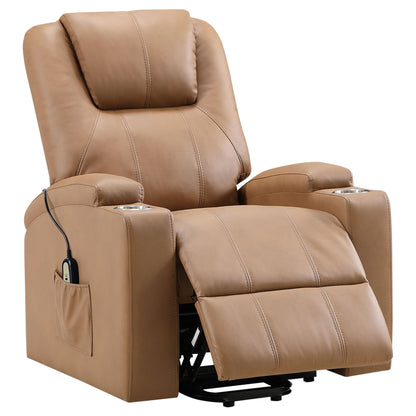 Armstrong - Upholstered Power Lift Massage Recliner Coaster Fine Furniture