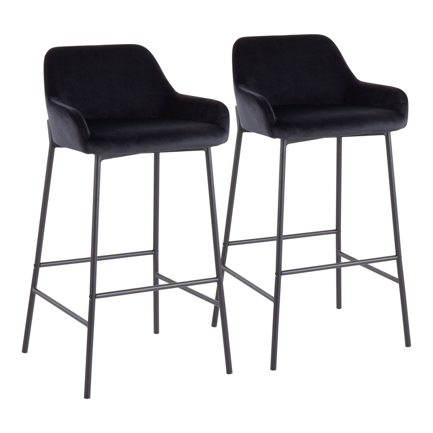 Daniella - Industrial Fixed Height Bar Stool (Set of 2) Lumi Source