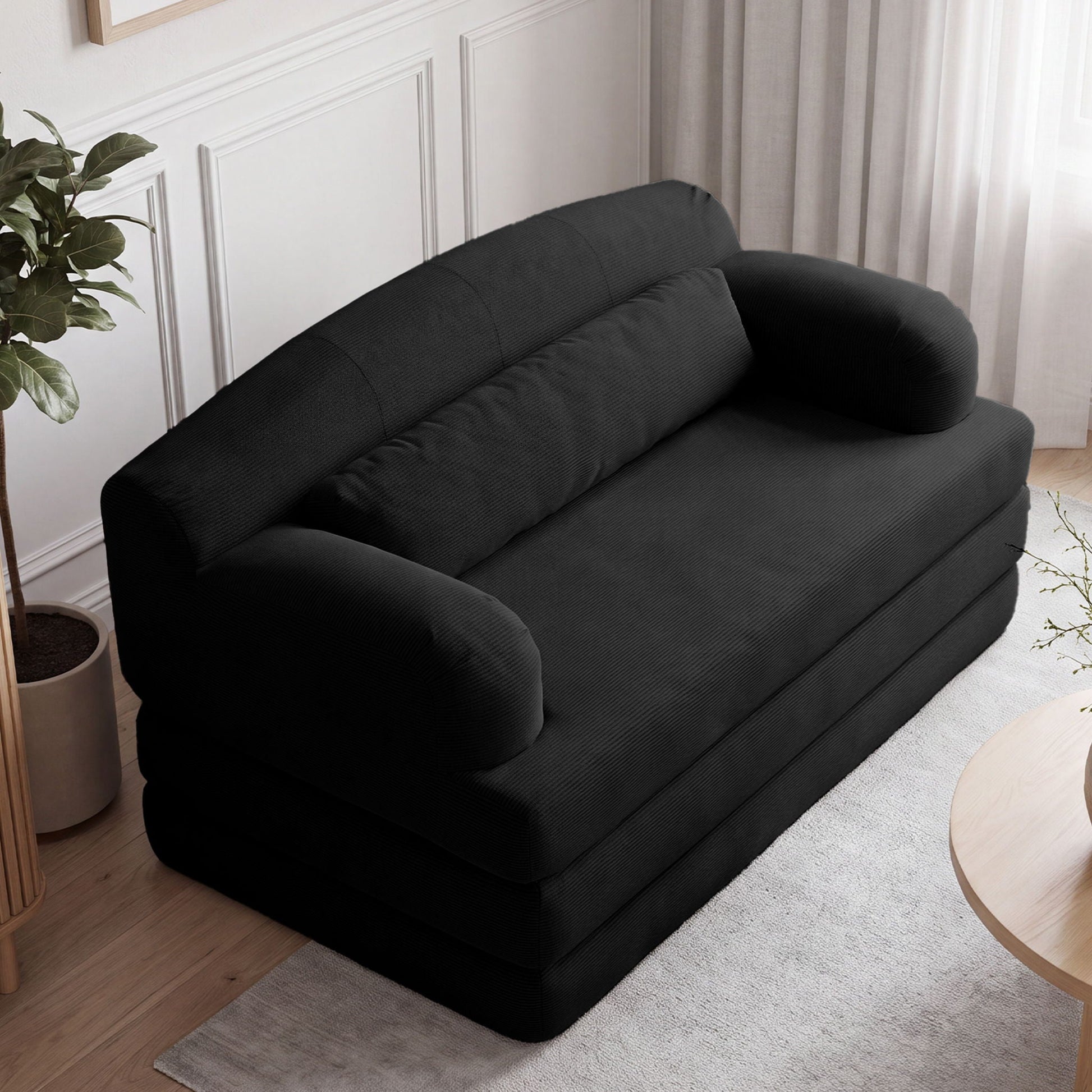 2 Seater Sofa Bed, Compact Foldable Floor Couch Home Essentials