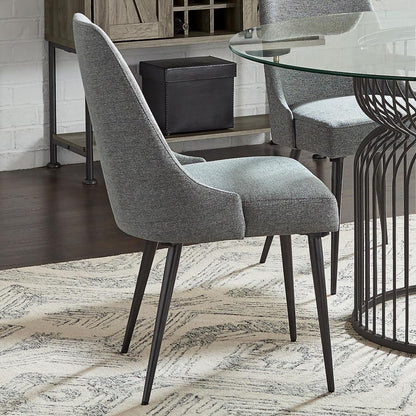 Alan - Fabric Upholstered Dining Side Chair (Set of 2) - Gray