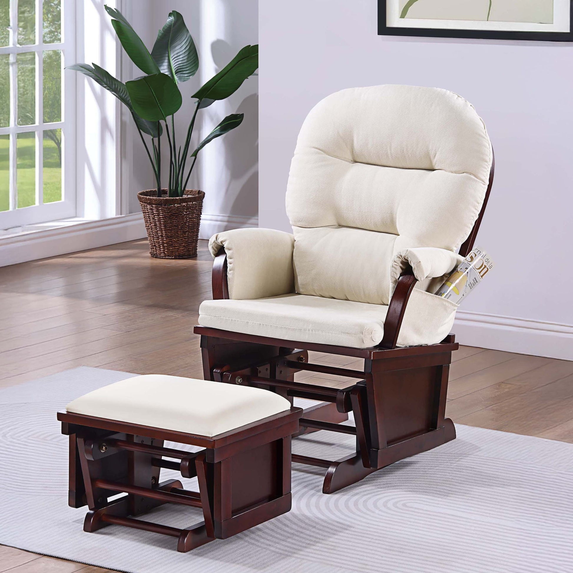 Glider Chair With Ottoman Home Essentials