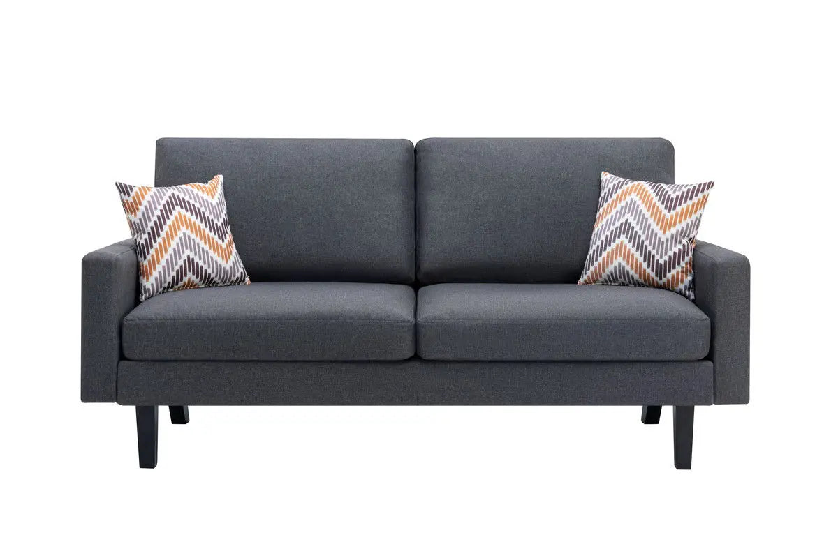 Bahamas - Minimalistic Sofa With 2 Throw Pillows Lilola Home