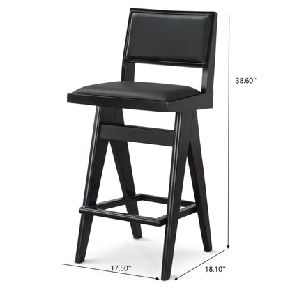 Keira - Bar Stool (Set of 2) - Black Ashcroft Furniture