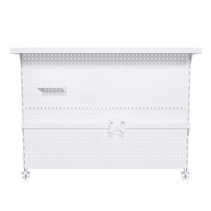 Clamp On Desk Pegboard With Single Monitor Stand Daily Nest