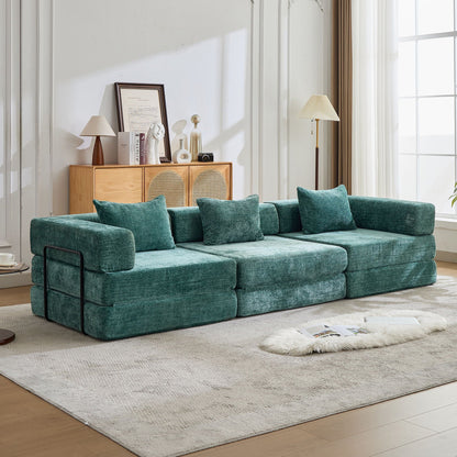 Convertible Floor Sofa Bed, Boneless Modular Sectional Sofa For Living Room Home Essentials
