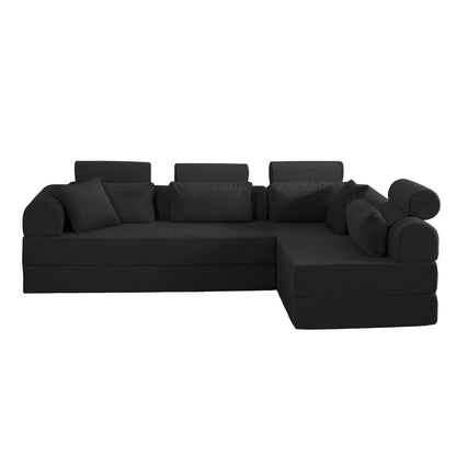 Modern L-Shape Modular Sectional Sofa, Compressed Design Home Essentials