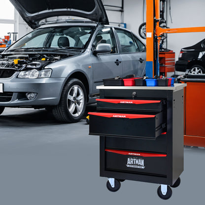 Drawer Multifunctional Tool Cart With Wheels For Garage Daily Nest