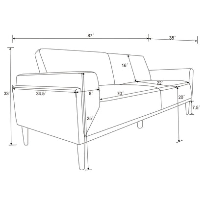 Andrena - Track Arms Sofa Furniture Max