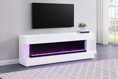 Vallerie - TV Stand With Visual Flame Box Coaster Fine Furniture