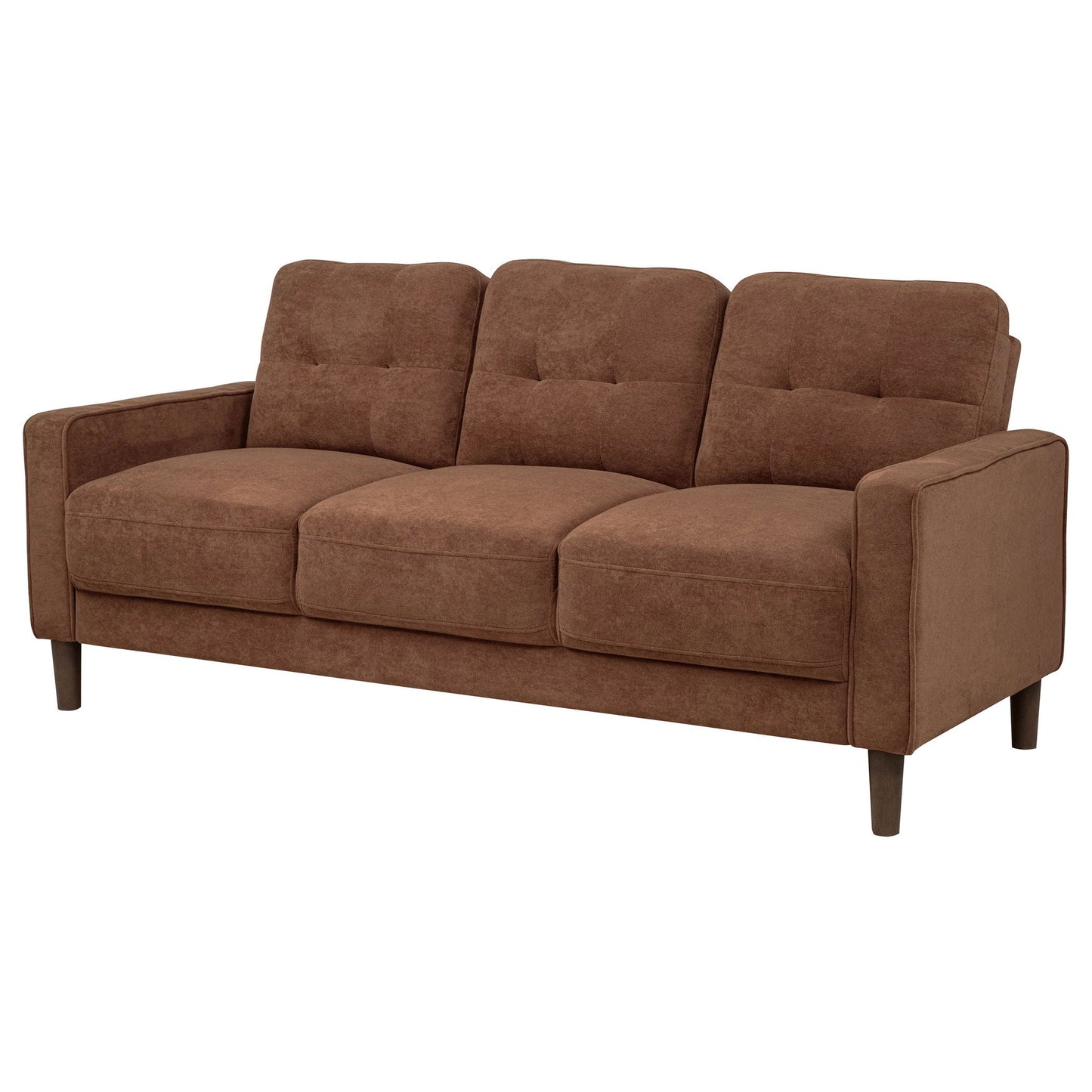 Heather - Track Arm Tufted Sofa - Rust Furniture Max