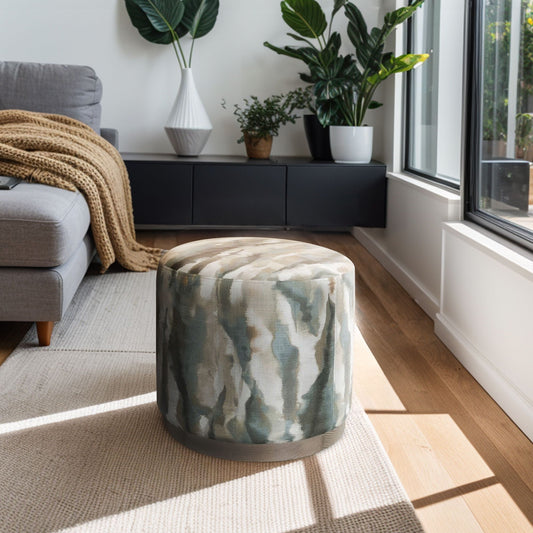 Zoe - Oval Accent Ottoman - Multi Chapel Hill