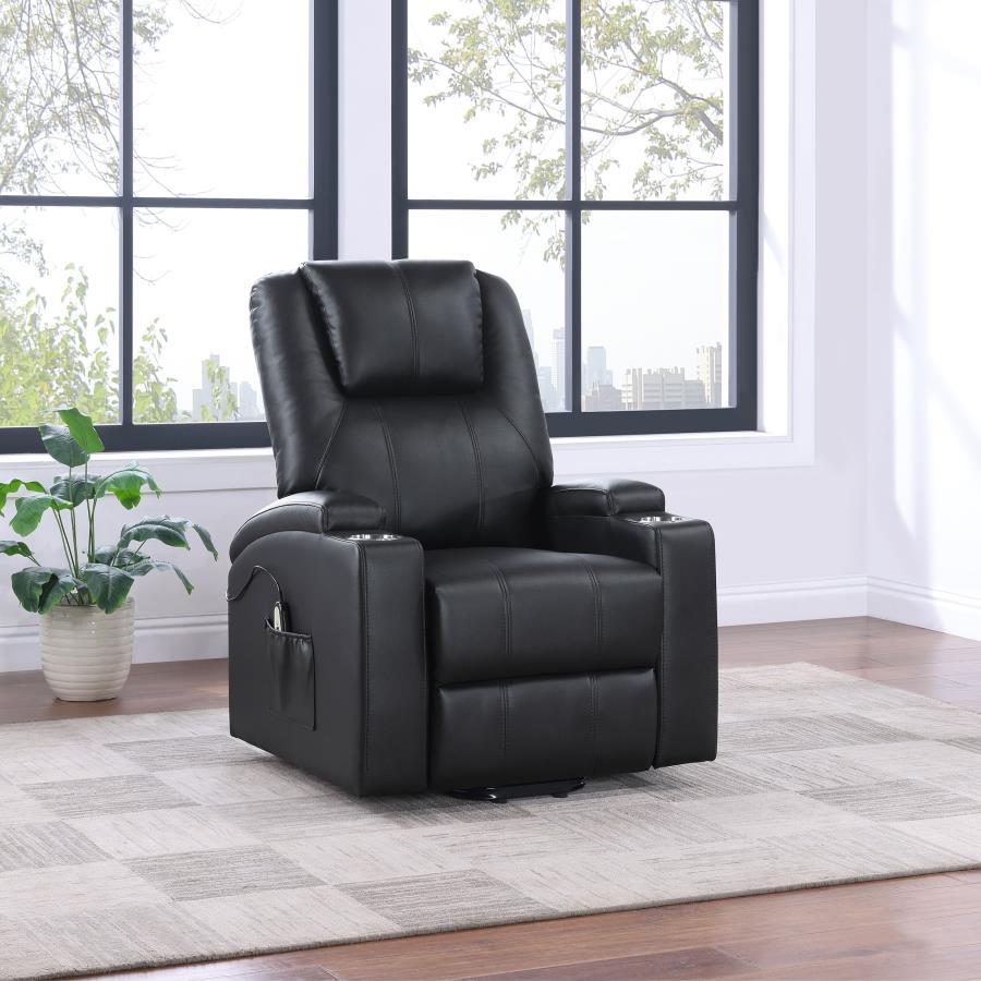 Armstrong - Upholstered Power Lift Massage Recliner Coaster Fine Furniture