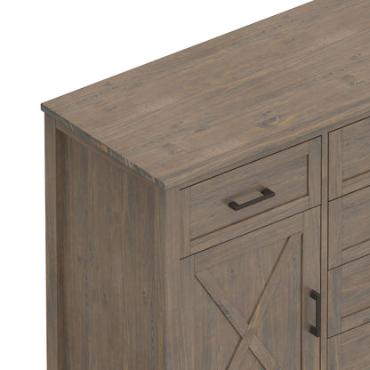 Ela - Sideboard - Smoky Brown Simpli-Home