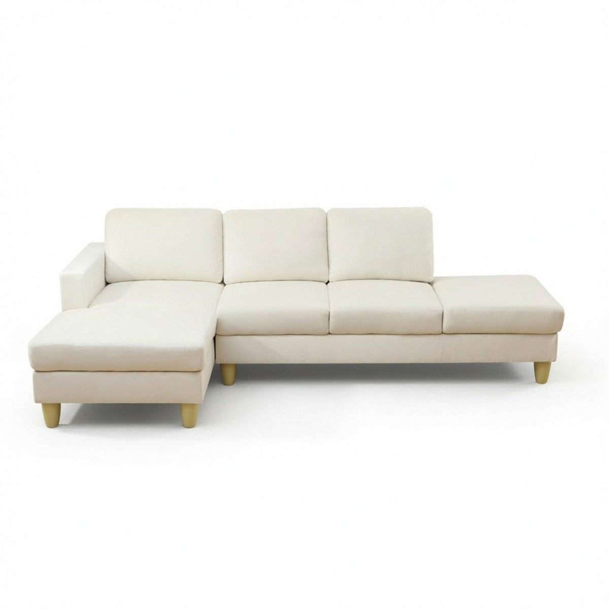 L - Shaped Sectional Sofa With Chaise & Ottoman Home Essentials