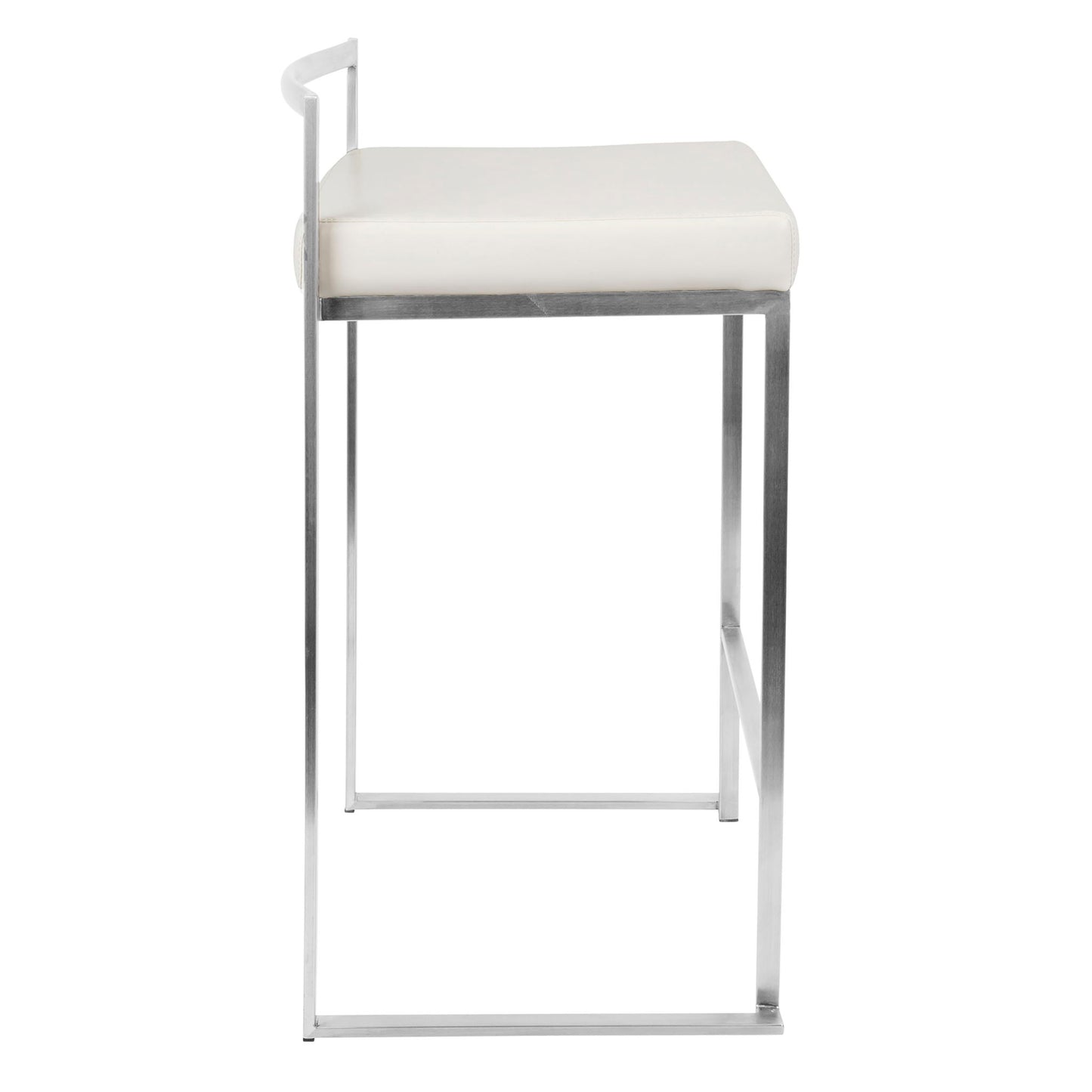 Fuji - Contemporary, Stackable Elegant Counter Stool (Set of 2) Lumi Source