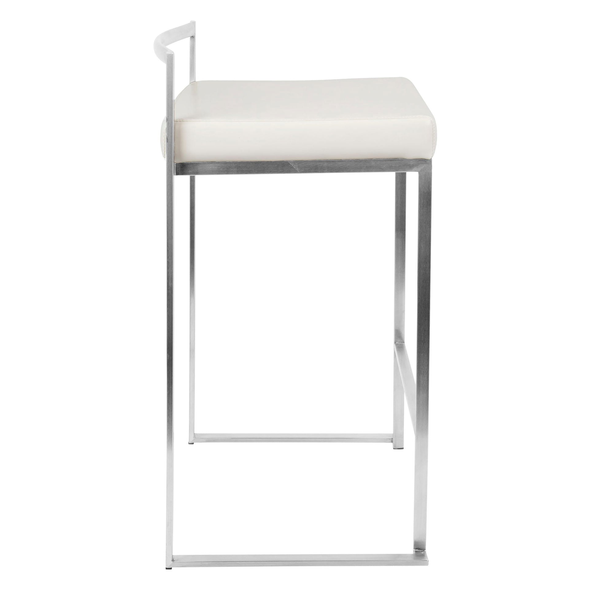 Fuji - Contemporary, Stackable Elegant Counter Stool (Set of 2) Lumi Source