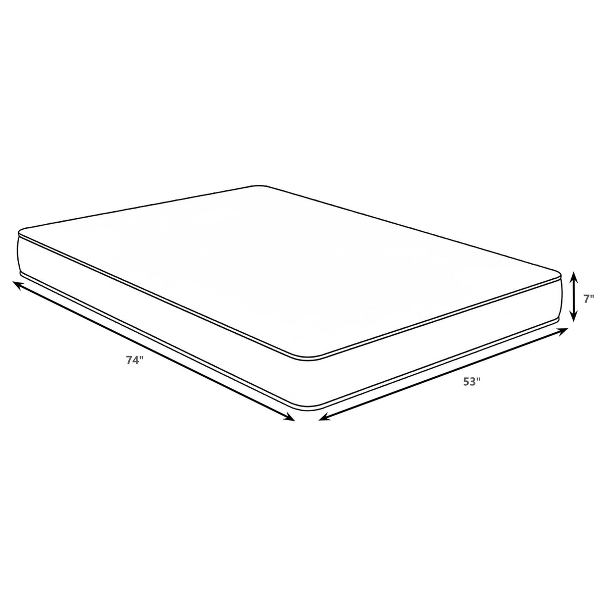 Ramona - 7" Tight Top Foam Mattress With Quilted Foam And Smooth Silk Cover Furniture Max