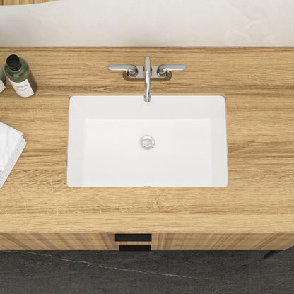 Modern Ceramic Undermount Bathroom Sink With Overflow, High Quality Daily Nest