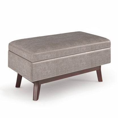 Owen - Upholstered Rectangular Storage Ottoman Simpli-Home