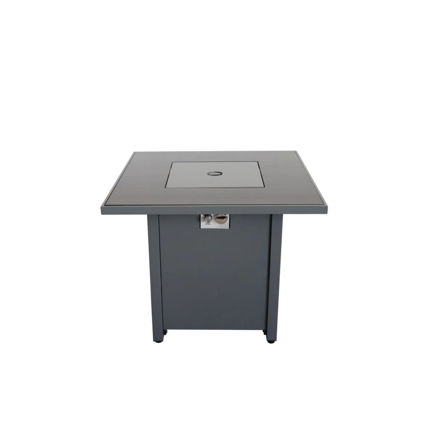 Outdoor Fire Pit Table With Lid - Gray LSI Patio Furniture