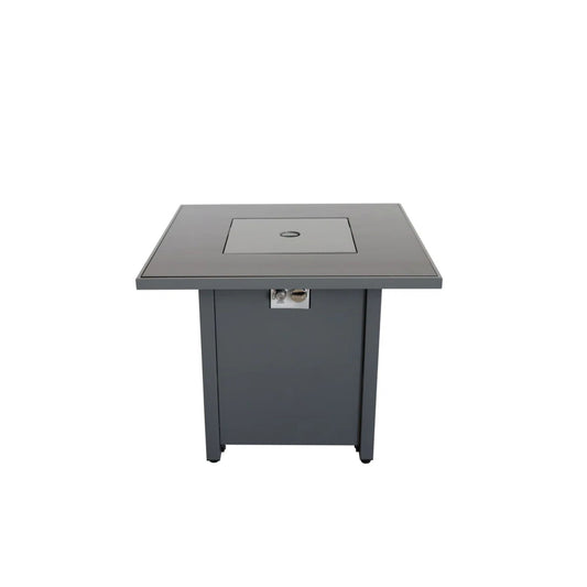Outdoor Fire Pit Table With Lid - Gray LSI Patio Furniture