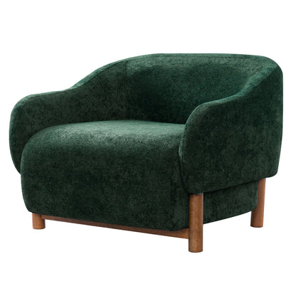 Modern Accent Chair With Recessed Arms And Tight Back Noble House