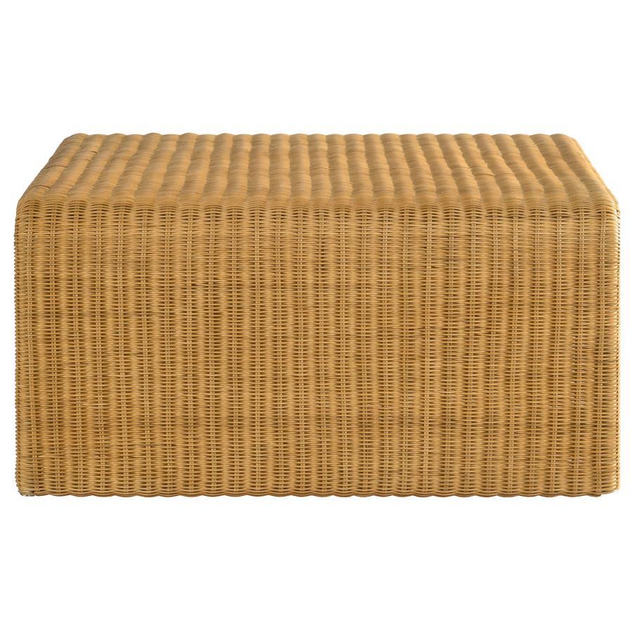 Juanita - Square Woven Rattan Coffee Table - Natural