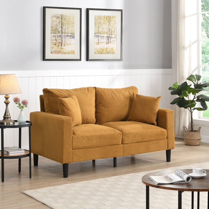 Modern Upholstered Loveseat Sofa, High Resilience Home Essentials
