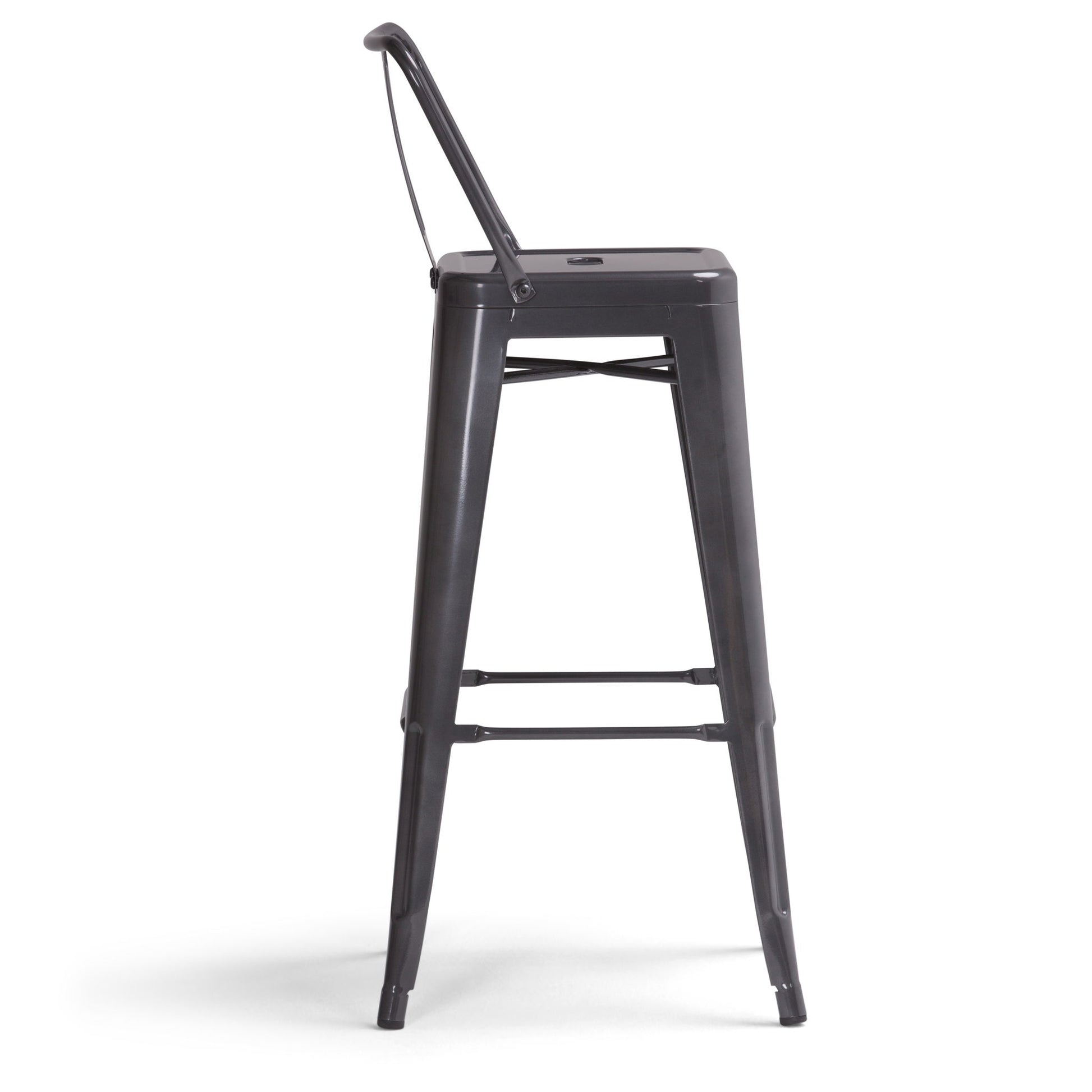 Rayne - Curved Back Metal Stool (Set of 2) Simpli-Home