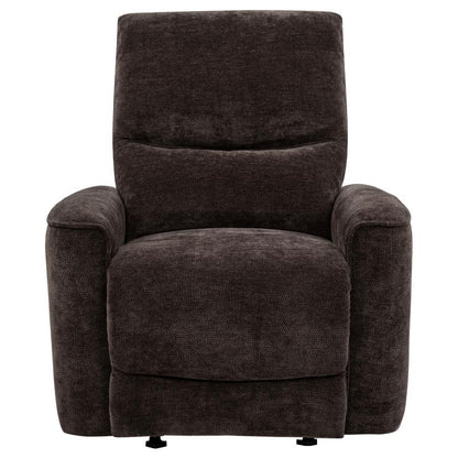 Navarro - Chenille Upholstered Glider Recliner Coaster Fine Furniture